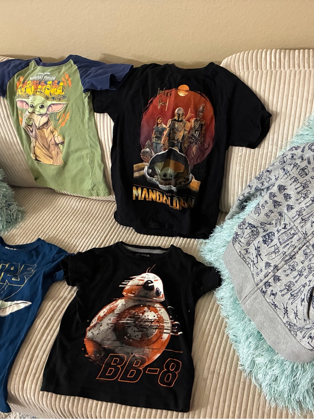 Lot of Star Wars BB-8 & Others Star Wars T-shirt & Jacket, Sz 6